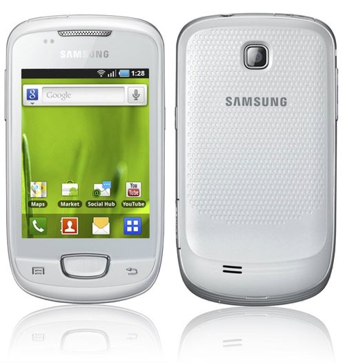 Samsung Galaxy Mini: Galaxy Mini có màn hình cảm ứng điện dung 3,1 inch với tính năng nhận dạng chữ viết tay, cảm biến tự động xoay màn hình và tự động tắt.