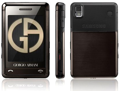 Samsung Armani: Máy sở hữu bộ hình nền đặc trưng với màu đen chủ đạo. Các biểu tượng được cách điệu không màu mè, nhưng đơn giản, lịch thiệp.