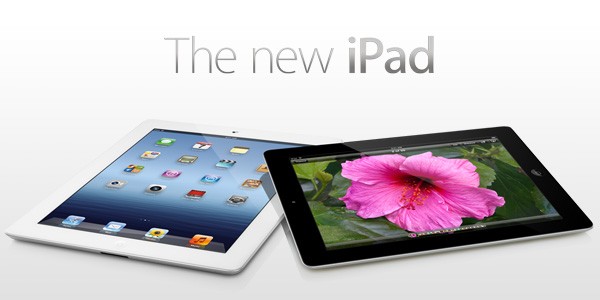 iPad mới của Apple được chính thức tung ra thị trường vào ngày 16 tháng 3 vừa qua, và một điều chắc chắn rằng chiếc tablet này sẽ là một trong những sản phẩm thành công nhất trong năm 2012. New iPad được trang bị màn hình Retina Display sắc nét của Apple, bộ vi xử lý A5X với chip đồ họa lõi tứ.