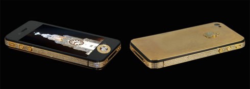 iPhone 4S Elite Gold: iPhone đắt nhất thế giới thuộc về iPhone 4S Elite Gold với giá 200 tỷ đồng (9,4 triệu USD) sau khi được gắn 500 viên kim cương quanh viền, mặt sau dát vàng 24 carat, riêng logo Quả táo cũng được đính 53 viên kim cương.