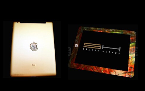 iPad 2 Gold History Edition: Chiếc máy tính bảng này có giá 8 triệu USD với vỏ mạ vàng, kim cương kết hợp với xương khủng long T-rex.