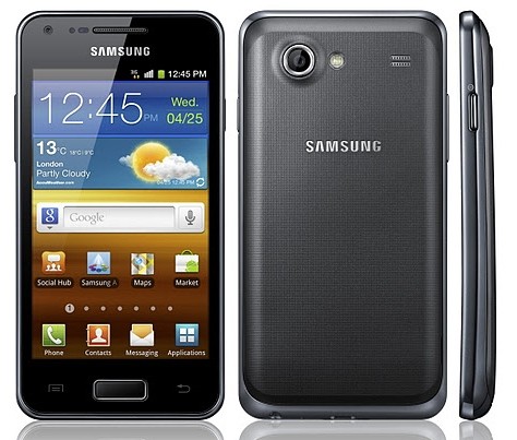 Samsung Galaxy S Advance: Chạy Android 2.3 Gingerbread (có khả năng nâng cấp lên Android 4.0 ICS), màn hình cảm ứng Super AMOLED kích thước 4 inch có độ phân giải WVGA với lớp kính Gorilla Glass siêu bền giúp bảo vệ màn hình, và giao diện TouchWiz 4.0. Bộ xử lý lõi kép tốc độ 1GHz, RAM 768MB, ROM 2GB, hỗ trợ thẻ nhớ ngoài 8GB hoặc 16GB, camera 5MP phía sau, hỗ trợ camera 1.3MP mặt trước, HSPA 14.4Mbps, kết nối Wi - Fi 802.11 a / b / g / n, và Bluetooth 3.0.