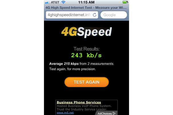 4G Speed Test (4g-speed.info): Với mục đo tốc độ kết nối của mạng di động. Nếu muốn kiểm tra xem liệu mạng di động thế hệ mới 4G có “đáng đồng tiền bát gạo” như nó được quảng cáo hay không, hoặc giả bạn chỉ muốn kiểm tra xem mạng Wi-Fi bạn đang dùng có “thông” không thì ứng dụng hữu ích này chính là công cụ mà bạn cần. Nó đo và hiển thị chính xác thông số kết nối không dây mà bạn đang sử dụng.