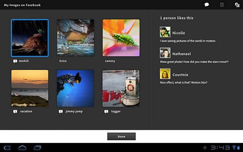 Adobe Photoshop Touch (9,99 USD): Photoshop - phần mềm biên tập ảnh nổi tiếng của Adobe, đã có mặt trên máy tính bảng Android với tên gọi Adobe Photoshop Touch. Ứng dụng này cho phép người dùng sử dụng ngón tay để bắt các vùng ảnh khó chọn. Công cụ chọn Scribble Selection Tool giúp trích xuất đối tượng trong hình ảnh đơn giản bằng cách vẽ bằng ngón tay. Dịch vụ Adobe Creative Cloud giúp người dùng đồng bộ tập tin để truy cập dễ dàng khi mở ứng dụng trên thiết bị khác. Ngoài ra, ứng dụng còn có tính năng cho phép chia sẻ nhanh hình ảnh lên mạng xã hội.