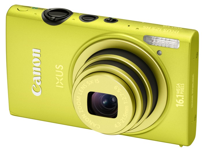 Máy ảnh Canon IXUS 125HS: Độ phân giải tối đa 16,1 megapixels, zoom quang học 5x, công nghệ xử lý ảnh DIGIC 5, ống kính Canon góc rộng 24mm, màn hình LCD 3.0”(7.5 cm) 461.000 điểm ảnh. Quay phim chuẩn Full HD 1920x1080 24fps. Giá tham khảo: 8,2 triệu đồng