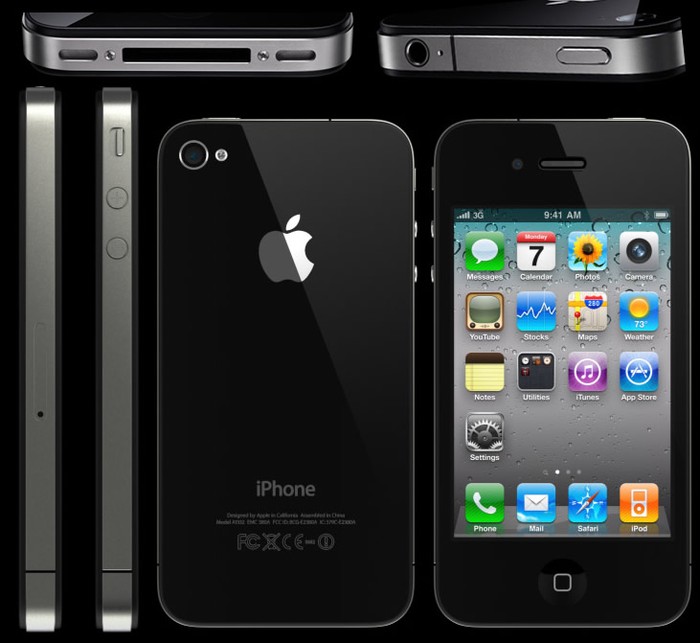 iPhone 4: Chiếc điện thoại của hãng trái táo này có độ mỏng là 9,3mm.
