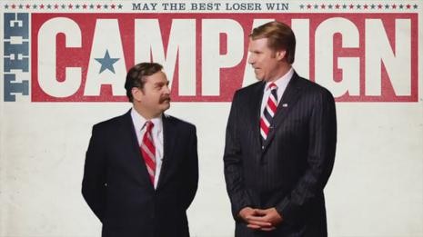 10. The Campaign Warner Bros đã tung ra trailer cùng poster đầu tiên cho The Campaign, bộ phim hài chính trị của đạo diễn Jay Roach, ra mắt vào ngày 10/08/2012. Will Ferrell và Zach Galifianakis đóng vai hai đối thủ chính trị cùng ganh đua chiếc ghế Thượng nghị sĩ Bắc Carolina.