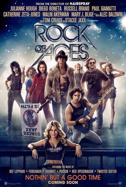 5. Rock of Ages Bộ phim có sự tham gia của nam tài tử điển trai Tom Cruise. Rock of Ages là câu chuyện về tình yêu và niềm đam mê nhạc rock cuồng nhiệt của những thanh niên Mỹ thập niên 1980. Bộ phim âm nhạc Rock of Ages dự kiến ra mắt vào ngày 1/6/2012