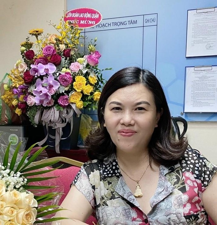 Bà Trương Thu Hà – Phó Trưởng phòng Giáo dục và Đào tạo quận Hoàng Mai (ảnh: NVCC)