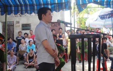 Bị cáo Võ Thanh Tuấn bị phiên tòa xét xử lưu động sáng nay