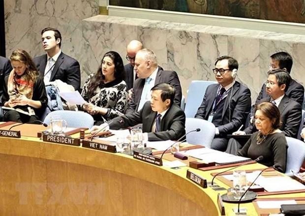 Ngày 21/1/2020, tại trụ sở Liên hợp quốc ở New York (Mỹ), Đại sứ Đặng Đình Quý, Trưởng phái đoàn thường trực Việt Nam tại Liên hợp quốc, Chủ tịch Hội đồng Bảo an Liên hợp quốc tháng 1/2020 chủ trì phiên thảo luận mở của Hội đồng Bảo an về tình hình Palestine-Israel.