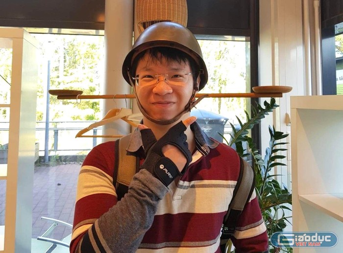 Nguyễn Xuân Nam, cựu sinh viên Đại học Công nghệ (Đại học Quốc gia Hà Nội) xuất sắc chinh phục học bổng thạc sĩ liên minh châu Âu. Ảnh: Nhân vật cung cấp.