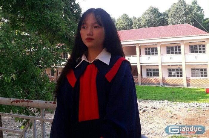 Hoàng Thị Ngọc - thủ khoa đầu vào của Trường Đại học Sư phạm Thành phố Hồ Chí Minh. (Ảnh: NVCC)