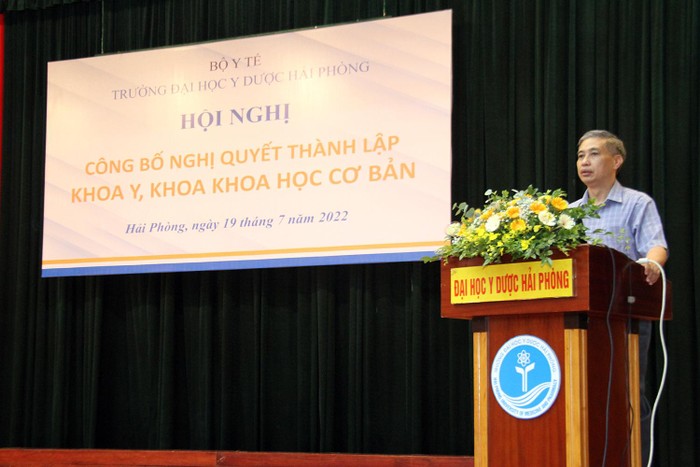 Phó Giáo sư, Tiến sĩ Nguyễn Văn Khải - Hiệu trưởng Trường Đại học Y Dược Hải Phòng. Ảnh: NVCC