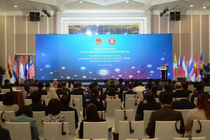 Hội nghị Bộ trưởng Giáo dục ASEAN lần thứ 12 được tổ chức tại Hà Nội. (Ảnh: Bộ Giáo dục và Đào tạo)