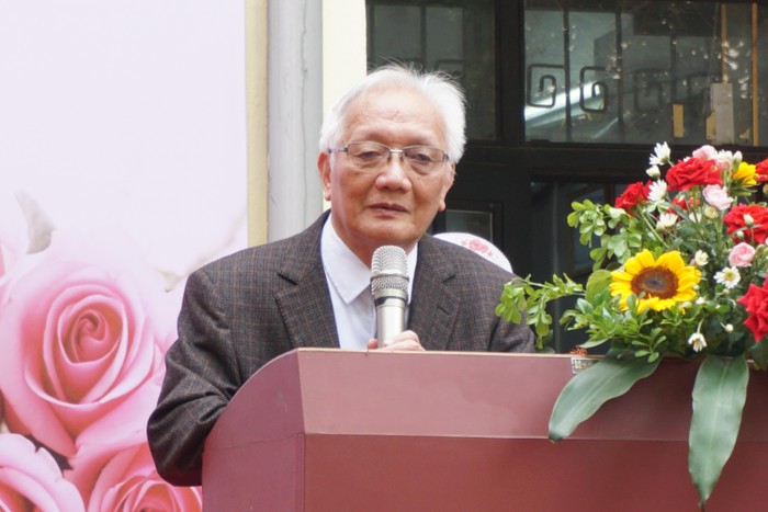 Tiến sĩ Nguyễn Tùng Lâm phát biểu tại buổi lễ Kỷ niệm.