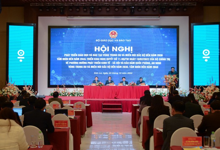 Hội nghị phát triển giáo dục và đào tạo vùng Trung du và miền núi Bắc Bộ được tổ chức tại tỉnh Sơn La. (Ảnh: Bộ Giáo dục và Đào tạo)