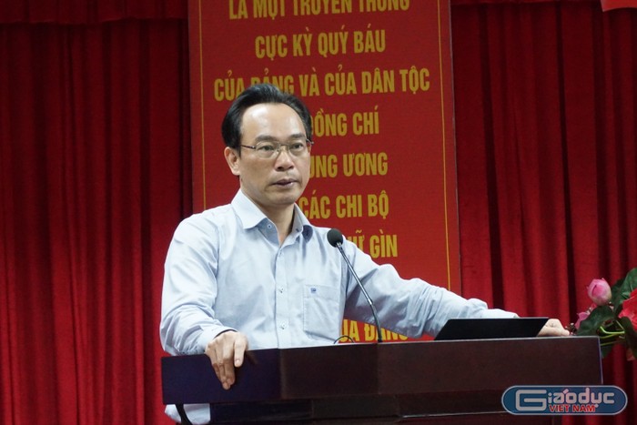 Thứ trưởng Bộ Giáo dục và Đào tạo Hoàng Minh Sơn chia sẻ về hoạt động của Hội đồng trường trong cơ sở giáo dục đại học.