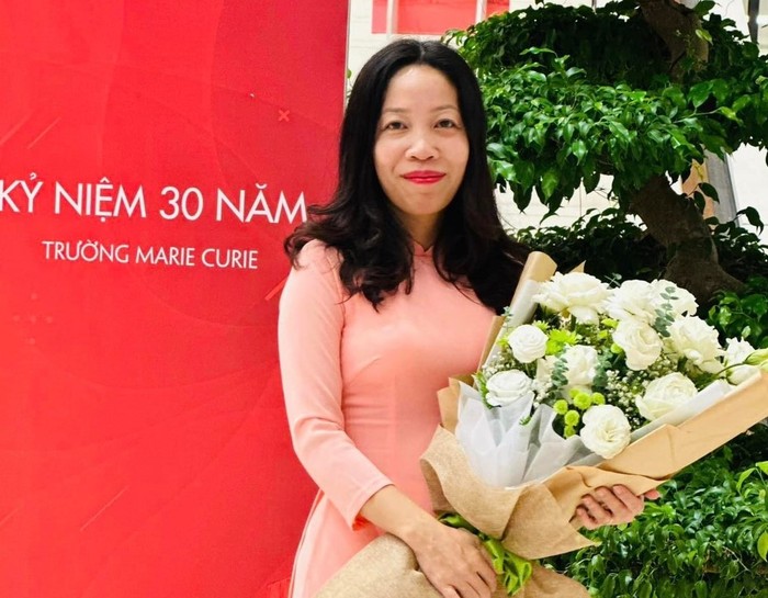 Cô Lê Thanh Thuý – Tổ trưởng Tổ Xã hội, Trường Marie Curie (Hà Nội). Ảnh: NVCC