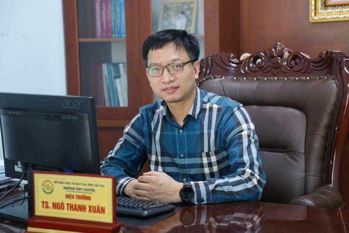 Tiến sĩ Ngô Thanh Xuân - Hiệu trưởng Trường Trung học phổ thông Chuyên Lào Cai. Ảnh: NVCC