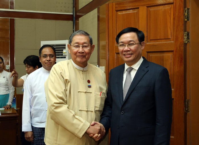 Phó Thủ tướng Vương Đình Huệ đã tiếp Bộ trưởng Kế hoạch và Tài chính Soe Win