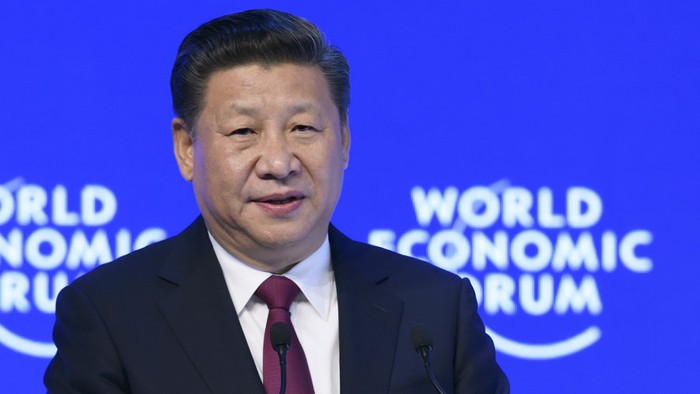 Chủ tịch Trung Quốc Tập Cận Bình tại Diễn đàn Kinh tế thế giới Davos. Ảnh: Getty Images.