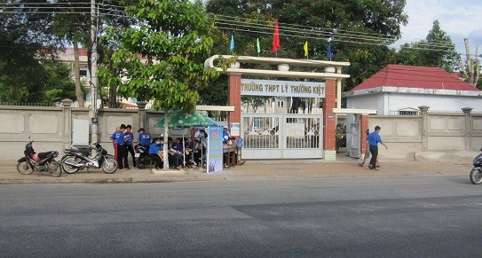 Hình ảnh một điểm thi trung học phổ thông quốc gia tại Bình Thuận. (Ảnh: tác giả Phan Tuyết)
