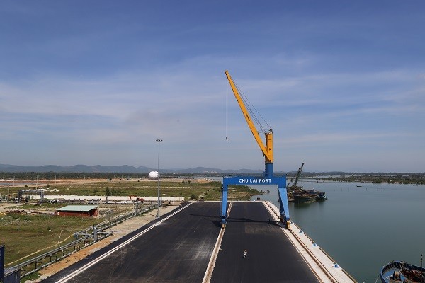 Hình ảnh dự án mở rộng cảng Chu Lai do THACO đầu tư đã hoàn thành