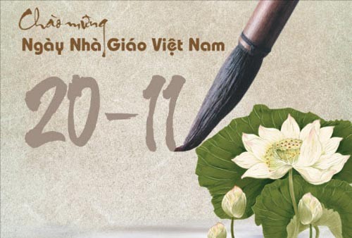 Chào mừng ngày Nhà giáo Việt Nam 20/11 (Ảnh minh họa: tuoitre.vn).