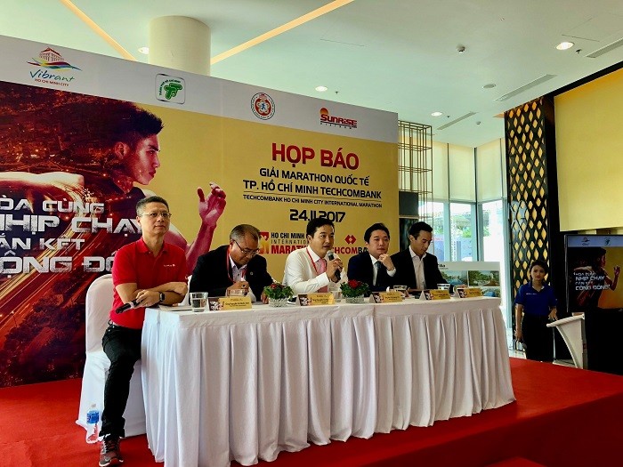 Họp báo giải Marathon quốc tế Thành phố Hồ Chí Minh Techcombank 2017.