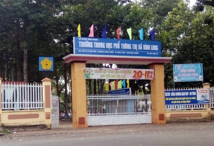 Trường Trung học phổ thông thị xã Bình Long thực hiện thu chi không minh bạch.