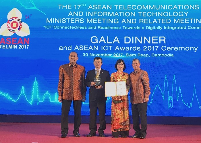 BIDV Payment đạt giải Bạc tại ASEAN ICT Awards 2017.
