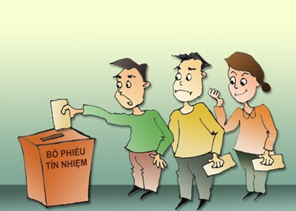 Bỏ phiếu tín nhiệm trong nhà trường (Ảnh minh họa: laodong.vn).