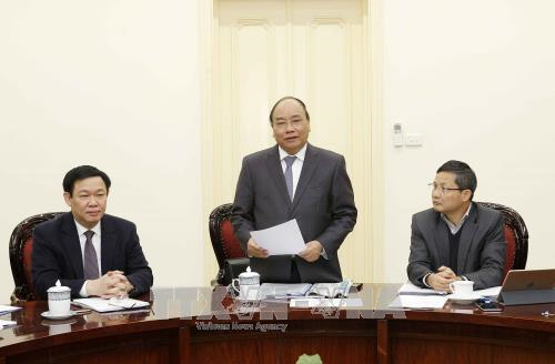 Thủ tướng Nguyễn Xuân Phúc họp Tổ Tư vấn Kinh tế của Thủ tướng Chính phủ.