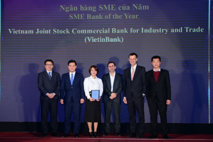VietinBank nhận giải Ngân hàng SME của năm.