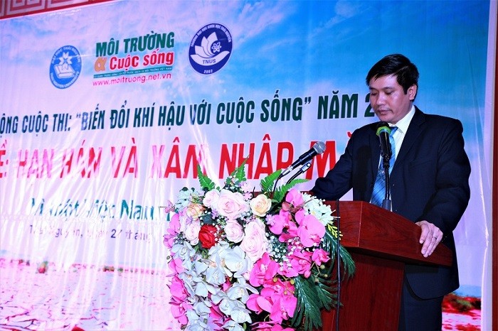 Tiến sĩ Nguyễn Văn Đăng - Phó hiệu trưởng Trường đại học Khoa học – Đại học Thái Nguyên phát biểu.