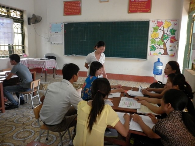 Khi thầy cô đóng vai học trò để tập huấn mô hình trường học mới VNEN, ảnh minh họa, nguồn: Nguyễn Kim Thoa / thvanphai1.thainguyen.edu.vn.