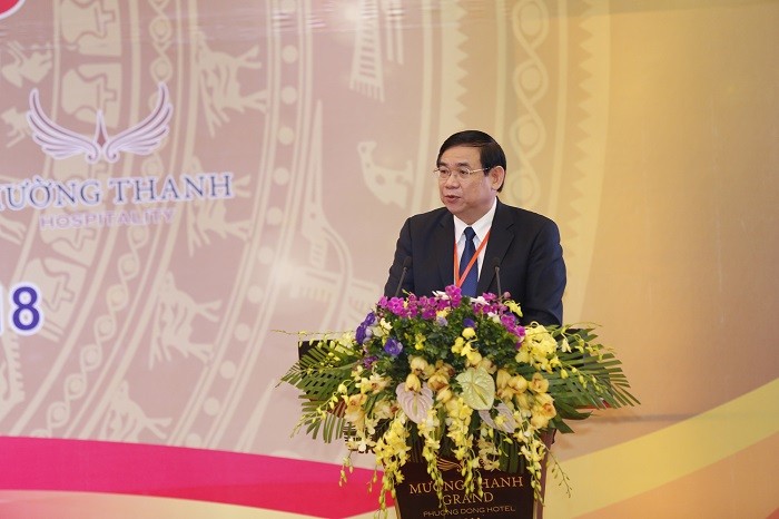 Tổng Giám đốc BIDV - ông Phan Đức Tú phát biểu tại Hội nghị.