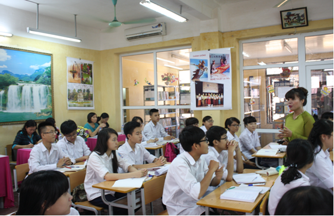 “Xây dựng trường học thân thiện, học sinh tích cực” trong các trường phổ thông (Ảnh minh họa: thpthoangcau.edu.vn).