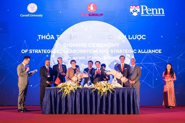 Tập đoàn Vingroup vừa tổ chức Lễ ký kết hợp tác với 2 trường Đại học uy tín thế giới.