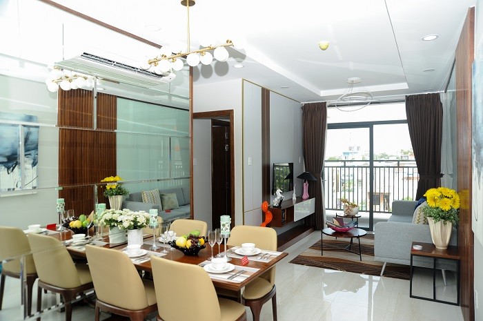 Căn hộ Him Lam Phú An 2 phòng ngủ với diện tích từ 68 -71m² đang được bán với giá từ 1,8 tỉ đồng (Ảnh: LongTran)