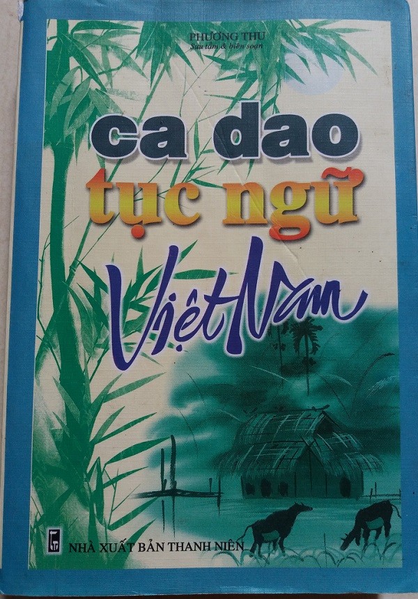 Bìa trước cuốn sách Ca dao tục ngữ Việt Nam (Ảnh: tác giả cung cấp).