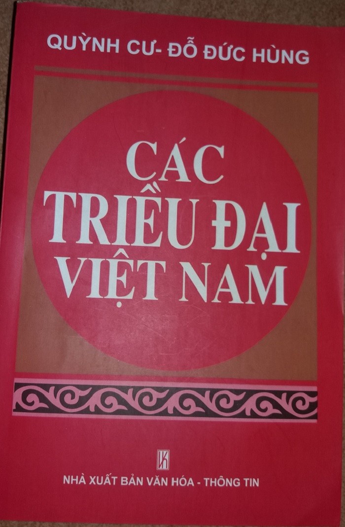 Bìa cuốn sách Các triều đại Việt Nam (Ảnh: tác giả cung cấp).