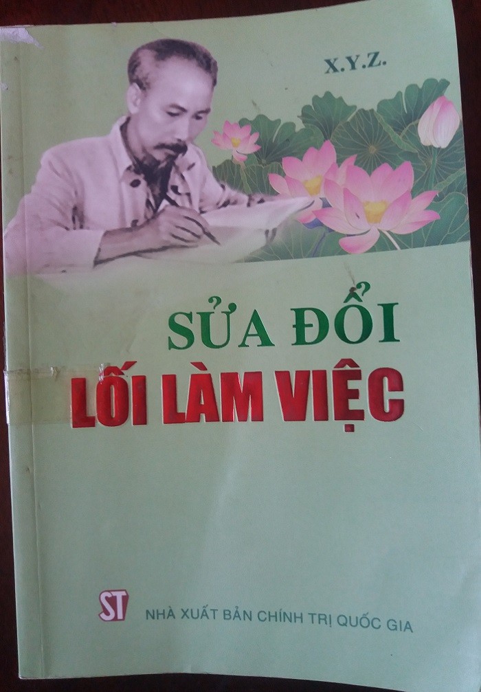 Bìa cuốn sách Sửa đổi lối làm việc của Chủ tịch Hồ Chí Minh (Ảnh: tác giả cung cấp).