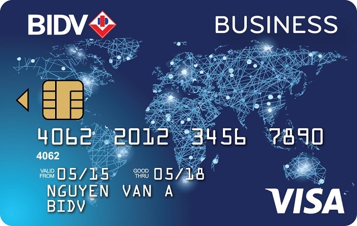 Thẻ BIDV Visa Business.