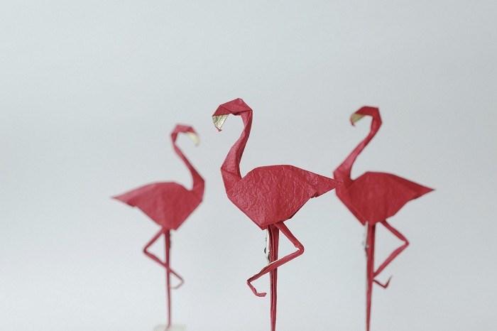 Tác phẩm Flamingo (Hồng hạc). Tác giả: Nguyễn Linh Sơn.
