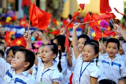 Buổi lễ khai giảng năm học mới (Ảnh minh họa: vietnamnet.vn).