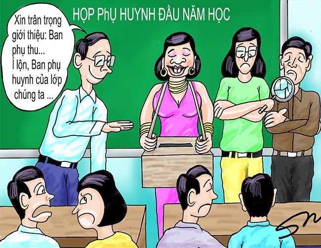 Vấn nạn lạm thu đầu năm học mới (Ảnh minh họa: baoquangninh.com.vn).