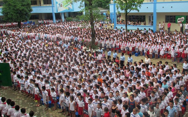 Buổi lễ chào cờ Tổ quốc của các em học sinh (Ảnh minh họa: vtv.vn).