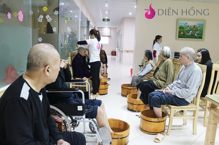 Một hoạt động của Viện dưỡng lão Diên Hồng tại Hà Đông.